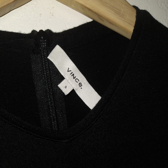 VINCE Black Long Sleeve Dress - Picture 9 of 11